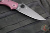 Spyderco Stretch 2 XL Lockback Knife- Burgundy FRN Handle- Black Flat Ground Blade C258BGBKP