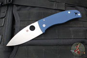 Spyderco Bodacious Compression Lock Folder- Cobalt Blue FRN Handle- Satin SPY27 Steel Blade C263GPCBL