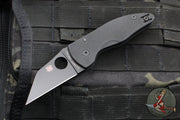 Spyderco Microjimbo Folder- Wharncliffe- Black Handle- Black Blade C264GPBK