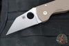 Spyderco Microjimbo Folder- Wharncliffe- Brown G-10 Handle- Satin 15V Blade C264GPBN15V