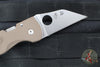 Spyderco Microjimbo Folder- Wharncliffe- Brown G-10 Handle- Satin 15V Blade C264GPBN15V