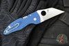 Spyderco Microjimbo Folder- Wharncliffe- Cobalt Blue G-10 Handle- Satin SPY27 Blade C264GPCBL