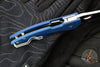 Spyderco Microjimbo Folder- Wharncliffe- Cobalt Blue G-10 Handle- Satin SPY27 Blade C264GPCBL