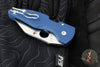 Spyderco Microjimbo Folder- Wharncliffe- Cobalt Blue G-10 Handle- Satin SPY27 Blade C264GPCBL