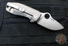 Spyderco SpyNano- Flash Batch- Titanium And Brown Micarta Handle- Satin M398 Steel Blade C268MTIP