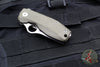 Spyderco SpyNano- Flash Batch- Titanium And Brown Micarta Handle- Satin M398 Steel Blade C268MTIP