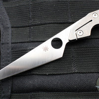 Spyderco NAND Slipjoint Knife- Titanium Handle- Satin Plain Edge C270TIP