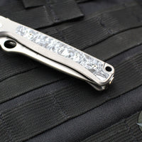 Spyderco Slym R.I.L. Folder- Gray PVD Titanium Handle- Dark Matter Polar FatCarbon Inlay- Stonewash Blade C271TIP