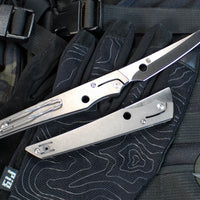 Spyderco Cobol Slipjoint Knife- Titanium Handle- Satin M390 Blade C273TIP