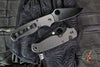 Spyderco ButtonUp- Button Lock Knife- Modified Clip Point- Carbon Fiber/G-10 Handle- Black Finished Blade C275CFPBK