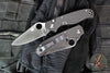 Spyderco ButtonUp- Button Lock Knife- Modified Clip Point- Carbon Fiber/G-10 Handle- Satin Finished Blade C275CFP