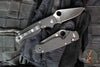 Spyderco ButtonUp- Button Lock Knife- Modified Clip Point- Carbon Fiber/G-10 Handle- Satin Finished Blade C275CFP