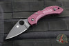 Spyderco Dragonfly Compact Folding Knife- Burgundy FRN Handles- Black PD#1 Steel Blade C28BGBKP2