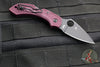 Spyderco Dragonfly Compact Folding Knife- Burgundy FRN Handles- Black PD#1 Steel Blade C28BGBKP2