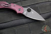 Spyderco Dragonfly Compact Folding Knife- Burgundy FRN Handles- Black PD#1 Steel Blade C28BGBKP2