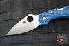 Spyderco Dragonfly Compact Folding Knife- Cobalt Blue FRN Handle- SPY27 Satin Blade C28PCBL2