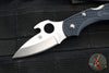 Spyderco Dragonfly Compact Folding Knife- Drop POint- Emerson Opener- Gray FRN Handle- Satin Blade C28PGYW2