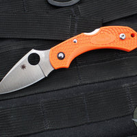 Spyderco Dragonfly Compact Folding Knife- Orange FRN Handle- Satin Blade C28POR2