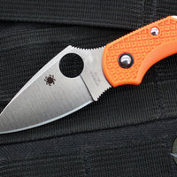 Spyderco Dragonfly Compact Folding Knife- Orange FRN Handle- Satin Blade C28POR2