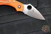 Spyderco Dragonfly Compact Folding Knife- Orange FRN Handle- Satin Blade C28POR2