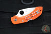 Spyderco Dragonfly Compact Folding Knife- Orange FRN Handle- Satin Blade C28POR2