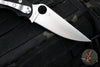 Spyderco Military Folding Knife- Compression Lock- Modified Clip Point- Black G-10- Satin Blade C36GP2