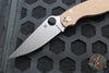 Spyderco Military Folding Knife- Modified Clip Point- Brown G-10- Satin CPM15V Steel Blade C36GPBN15V2