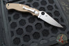 Spyderco Military Folding Knife- Modified Clip Point- Brown G-10- Satin CPM15V Steel Blade C36GPBN15V2