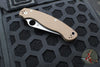 Spyderco Military Folding Knife- Modified Clip Point- Brown G-10- Satin CPM15V Steel Blade C36GPBN15V2