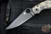 Spyderco Military Folding Knife- Modified Clip Point- Digital Camo G-10 with Black Blade C36GPCMOBK2