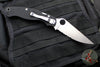 Spyderco Military Folding Knife- Compression Lock- Modified Clip Point- Black G-10- Satin Serrated Blade C36GPS2