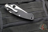 Spyderco Military Folding Knife- Compression Lock- Modified Clip Point- Black G-10- Satin Serrated Blade C36GPS2