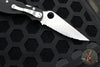 Spyderco Military 2 Folding Knife- Modified Clip Point- Black G-10 Scales- Satin Full Serrated Blade C36GS2