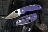 Spyderco Native 5 Lockback Knife- Dark Blue G-10 Handle- Satin Flat Ground Blade C41GPDBL5