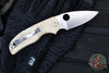 Spyderco Native 5 Lockback Folder- Brown Micarta Handle- Satin CPM-Cru Wear Steel Blade C41MPCW5
