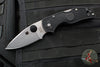 Spyderco Native 5 Lockback Knife- Black Handle- Satin Flat Ground Blade C41PBK5