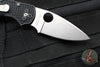 Spyderco Native 5 Lockback Knife- Black Handle- Satin Flat Ground Blade C41PBK5