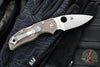 Spyderco Native 5 Lockback Knife- Brown FRN Lightweight Handle- Satin Flat Ground 15V Blade C41PBN15V5