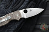 Spyderco Native 5 Lockback Knife- Brown FRN Lightweight Handle- Satin Flat Ground 15V Blade C41PBN15V5
