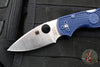 Spyderco Native 5 Blue Handle Satin SPY27 Flat Ground Lockback Knife C41PCBL5