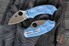 Spyderco Meerkat Knife- Phantom Lock- Lightweight Cobalt Blue FRN Handle- Satin SPY27 Steel Blade C64PCBL