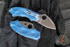 Spyderco Meerkat Knife- Phantom Lock- Lightweight Cobalt Blue FRN Handle- Satin SPY27 Steel Blade C64PCBL
