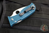 Spyderco Lil' Temperance- Teal Blue FRN Handle- Satin K390 Steel Blade