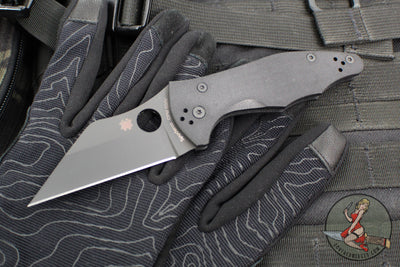 Spyderco Yojimbo Black Folder with Black Wharncliffe Blade C85GPBBK2