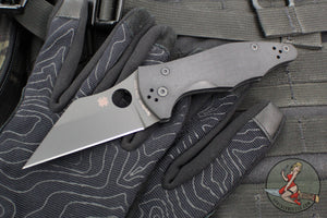 Spyderco Yojimbo Black Folder with Black Wharncliffe Blade C85GPBBK2