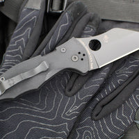 Spyderco Yojimbo Black Folder with Black Wharncliffe Blade C85GPBBK2