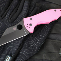 Spyderco Yojimbo- Wharncliffe- Pink G-10 Handle- Black S30V Steel Blade SPRINT RUN C85GPNBKP2