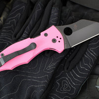 Spyderco Yojimbo- Wharncliffe- Pink G-10 Handle- Black S30V Steel Blade SPRINT RUN C85GPNBKP2