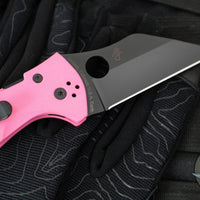Spyderco Yojimbo- Wharncliffe- Pink G-10 Handle- Black S30V Steel Blade SPRINT RUN C85GPNBKP2