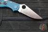 Spyderco Stretch Lockback Folder- Blue FRN Handle- Satin Flat Ground Blade C90FP2K390